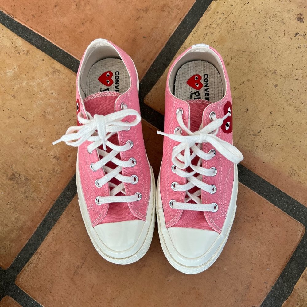 Like New Comme De Garcons PINK Converse size Mens 7
